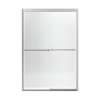 42.62-in to 47.62-in W x 69.68-in H Sliding Shower Door in Nickel with Clear Glass