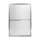 42.62-in to 47.62-in W x 69.68-in H Sliding Shower Door in Silver with Frosted Glass Pattern