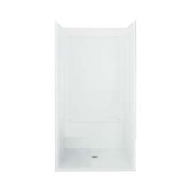 62050106 Advantage 72-in x 39.375-in x 39.375-in Vikrell Wall and Floor 4-Piece Alcove Shower Kit