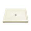 Shower Base 42-in L x 42-in W with Center Drain in Biscuit