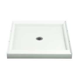 Ensemble Vikrell 36-In X 36-In Shower Base With Center Drain