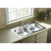 Middleton 33-in. Double Bowl Drop-in 20 Gauge Stainless Steel Kitchen Sink