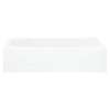 Performa 71041110-LNR-0 60-in L x 29-in W Oval In Rectangle Skirted Bathtub with Left-Hand Drain in White