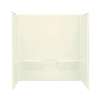 60-in L x 30.25-in W. x 60.25-in H 3-piece Direct-to-Stud Tub Wall Set with Backer in Biscuit