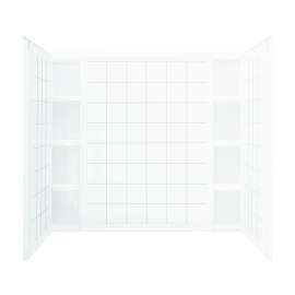 Ensemble Vikrell 60-In X 43.5-In X 54.25-In Bathtub Wall Surround