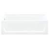 Ensemble 7122L-5405NC-0 60-in x 32-in Bathtub, Walls and Door Kit, in White/Nickel with Clear Glass