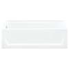 Ensemble 7132L-5405NC-BD-0 60-in x 32-in Bathtub, Walls and Door Kit, in White/Nickel with Clear Glass