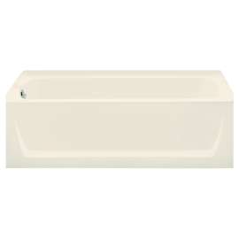 Ensemble 71121112-LNR-96 60-in L x 32-in W Rectangular Skirted Bathtub with Left-Hand Drain in Biscuit
