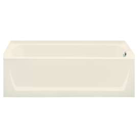 Ensemble 71121120-LNR-96 60-in L x 32-in W Rectangular Skirted Bathtub with Right-Hand Drain in Biscuit