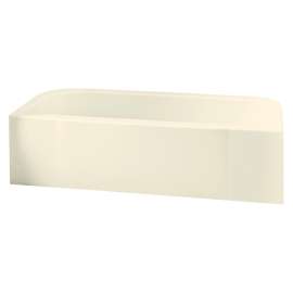 Accord 71141118-LNR-96 60-in L x 30-in W Rectangular Skirted Bathtub with Left-Hand Drain in Biscuit