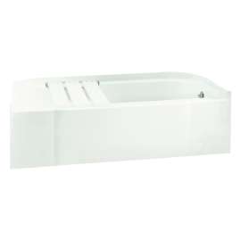 71141124-LNR Accord 60-in L x 30-in W Rectangular Skirted Bathtub with Right-Hand Drain in White