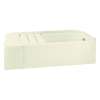 Accord 71141124-LNR-96 60-in L x 30-in W Rectangular Skirted Bathtub with Right-Hand Drain in Biscuit