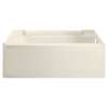 Accord 71151120-LNR-96 60-in L x 32-in W Rectangular Alcove Bathtub with Right-Hand Drain in Biscuit