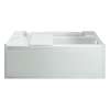 60-in L x 32-in W Rectangular Alcove Bathtub with Right-Hand Drain in White