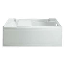 71151124-LNR Accord 60-in L x 32-in W Rectangular Alcove Bathtub with Right-Hand Drain in White