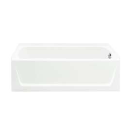Ensemble Vikrell 30-In X 60-in X 28.38-In Bathtub And Wall Surround With Right Hand Drain