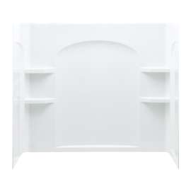 71224100 Ensemble 55.25-in x 33.25-in x 60-in Vikrell Bathtub Wall Surround