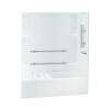 72-in x 30-in x 60-in Vikrell Wall and Floor 4-Piece Alcove Shower Kit with Bathtub in White