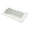 Whirlpool Bath 60-in L X 32-in W in White  - Includes Protective Liner