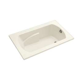 Whirlpool Bath 60-in L X 36-in W in Biscuit  - Includes Protective Liner