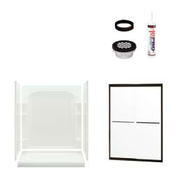 7217L-5475 Ensemble 73.75-in x 60-in x 30-in Vikrell Wall and Floor 5-Piece Alcove Shower Kit