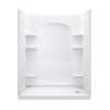 32-in W 60-in L x 74.5-in H 4-Piece Shower Stall with Age-in-Place Backers in White