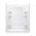 32-in W 60-in L x 74.5-in H 4-Piece Shower Stall with Age-in-Place Backers in White
