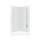 77-in x 36-in x 36-in Vikrell Wall and Floor 4-Piece Alcove Shower Kit in White