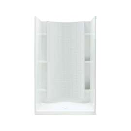 72240106 Accord 36-in W x 77-in H Shower Kit with Age-in-Place Backers in White