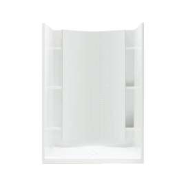 72250100 Accord 77-in x 36-in x 42-in Vikrell Wall and Floor 4-Piece Alcove Shower Kit