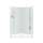77-in x 36-in x 42-in Vikrell Wall and Floor 4-Piece Alcove Shower Kit in White