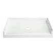 48-in x 36-in Shower Base, Walls and Door Kit, in White/Nickel with Clear Glass