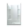Accord 72280106-0 Alcove Shower Kit 36-in L x 48-in W x 74.75-in H in White
