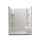 Alcove Shower Kit 36-in L x 60-in W x 76-in H White