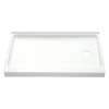 Shower Base 30-in L x 60-in W with Right-Hand Drain in White