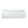 Bathtub 16-in H x 60-in L x 30-in W in White