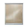 Finesse 44.625 To 47.625-In X 70.0625-In Frameless Sliding Alcove Shower Door With Clear Glass