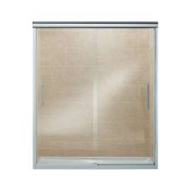 Finesse 44.625 To 47.625-In X 70.0625-In Frameless Sliding Alcove Shower Door With Clear Glass