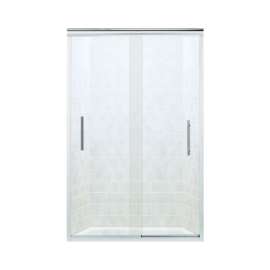 Finesse 44.625 To 47.625-In X 70.0625-In Frameless Sliding Alcove Shower Door With Clear Glass