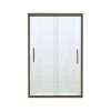 Frameless Sliding Shower Door 70.0625-in H x 44.625-47.625-in W with Clear Glass in Deep Bronze