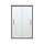 Frameless Sliding Shower Door 70.0625-in H x 44.625-47.625-in W with Clear Glass in Deep Bronze