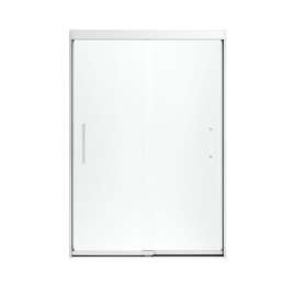 Finesse 44.625 To 47.625-In X 70.0625-In Frameless Sliding Alcove Shower Door With Frosted Glass