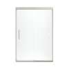 Frameless Sliding Shower Door 70.0625-in H x 44.625-47.625-in W with Frosted Glass in Brushed Nickel