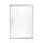 Frameless Sliding Shower Door 70.0625-in H x 44.625-47.625-in W with Frosted Glass in Brushed Nickel