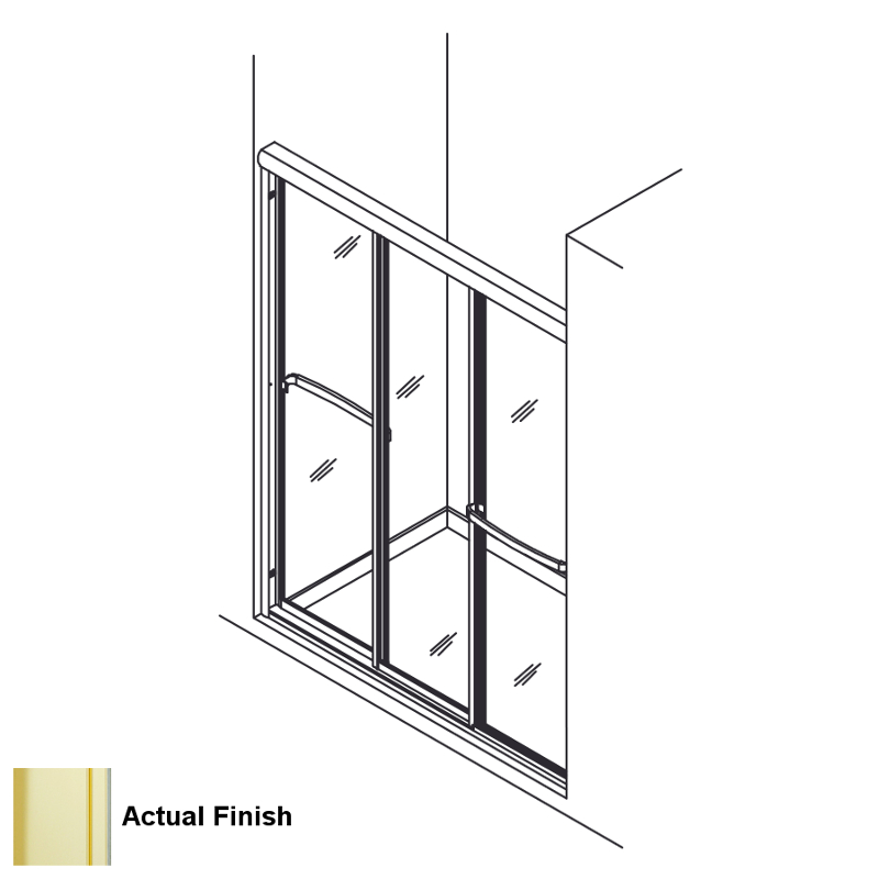 Sterling Finesse 46 5 In X 65 Tri Panel Sliding Alcove Shower Sterling Finesse 46 5 In X 65 Tri Panel Sliding Alcove Shower Door