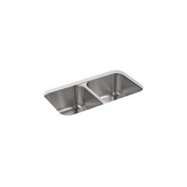 32" undermount double-bowl kitchen sink