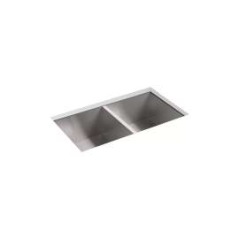 32" undermount double-bowl kitchen sink