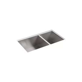 32" undermount double-bowl kitchen sink