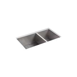 32" undermount double-bowl kitchen sink
