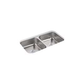 32" undermount double-bowl kitchen sink